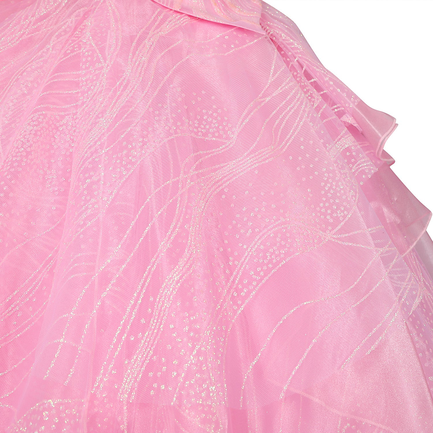 Wicked Part One Galinda Female Dress with Crown Cosplay Costumes