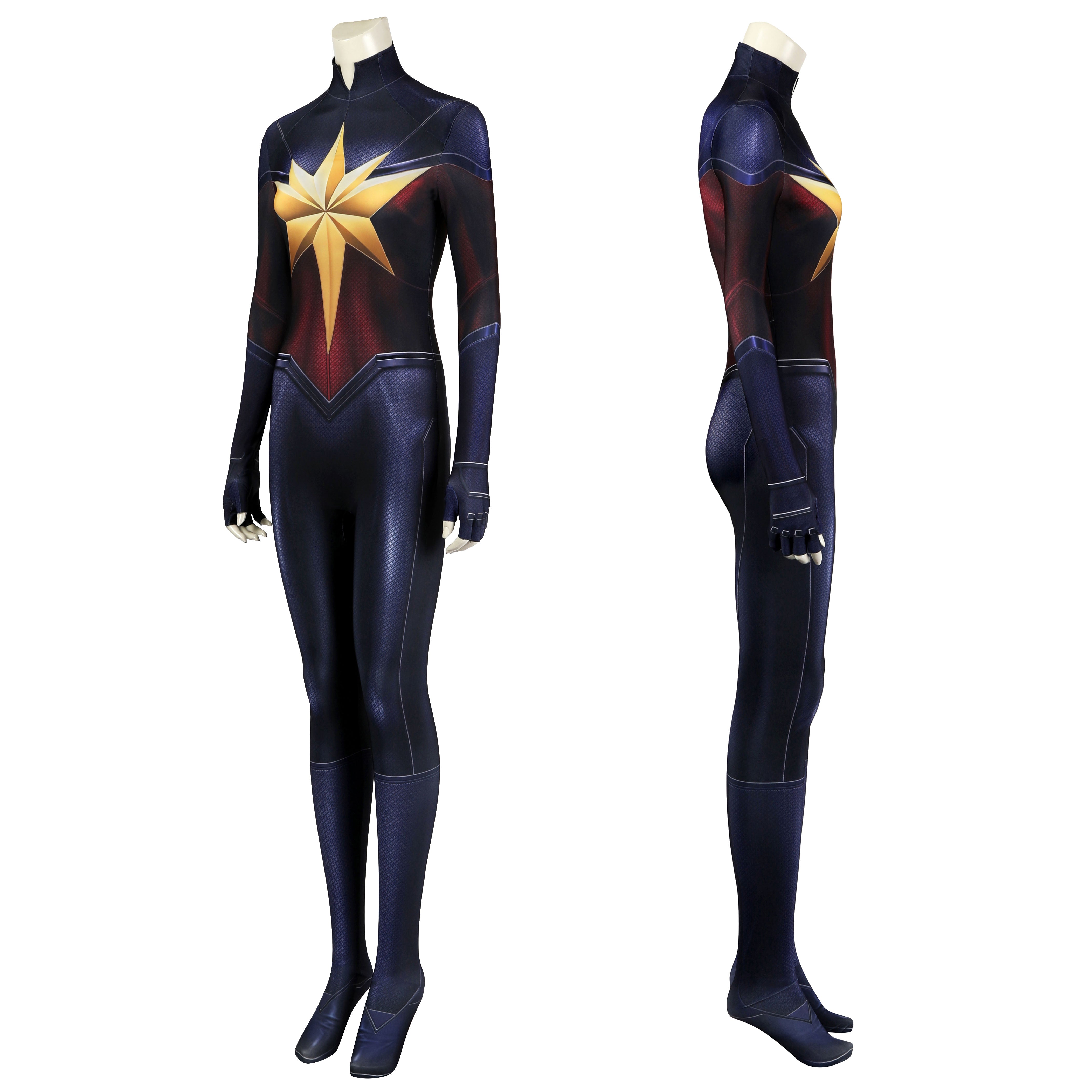 The Marvels Captain Marvel 2 Carol Danvers Jumpsuit Costumes