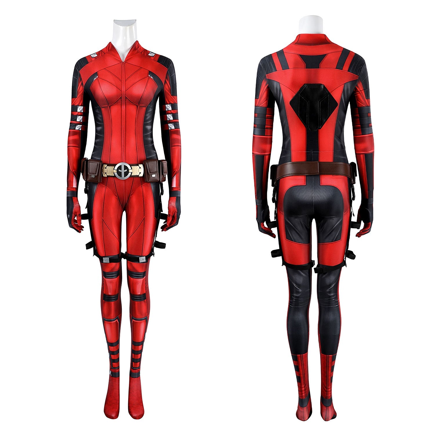 Deadpool 3 Deadpool & Wolverine Lady Jumpsuit with Accessories Costumes