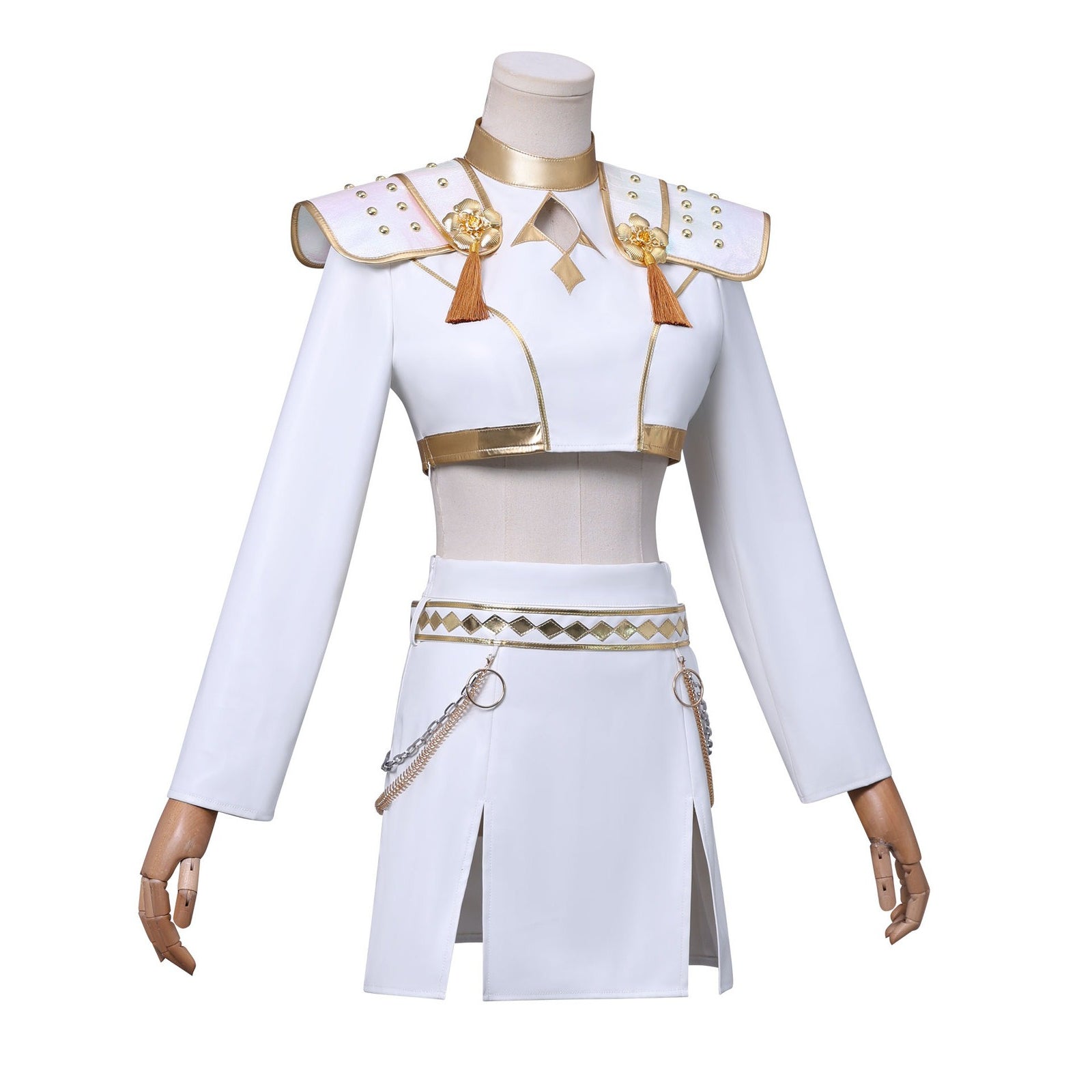 KPop Demon Hunters Zoey White Outfit Adult Kids Cosplay Costumes