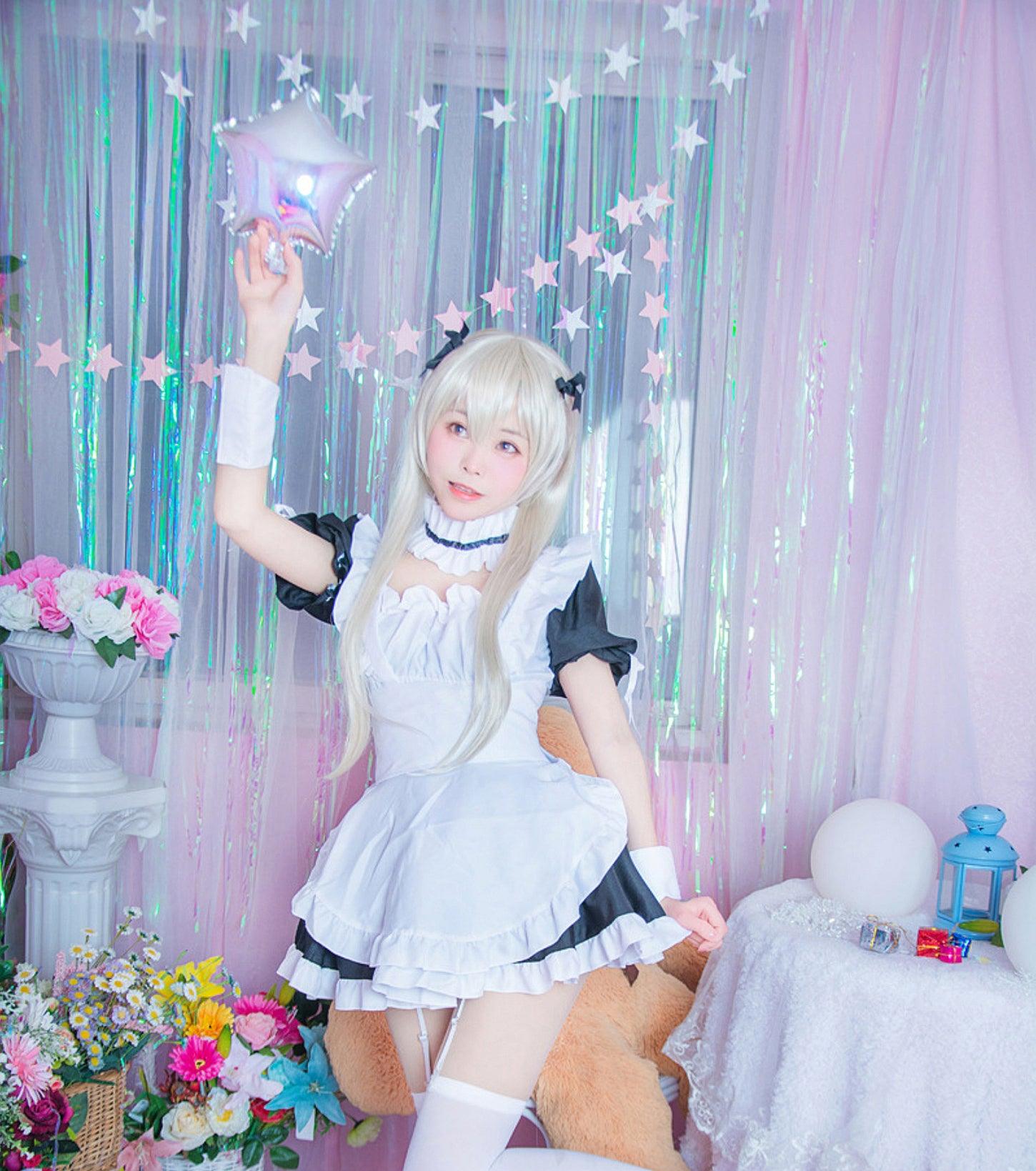 Yosuga No Sora Kasugano Sora Maid Outfit Fancy Cosplay Costume