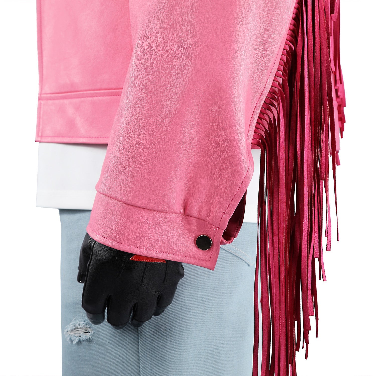 Minecraft Trash Man Garrett Pink Leather Jacket Cosplay Costumes