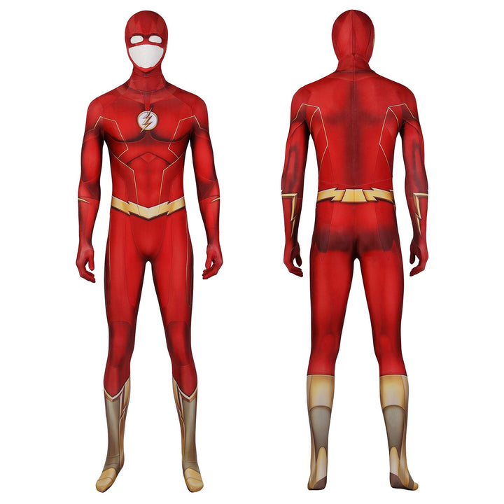 The Flash season 8 Barry Allen Male Jumpsuit with Mask Costumes