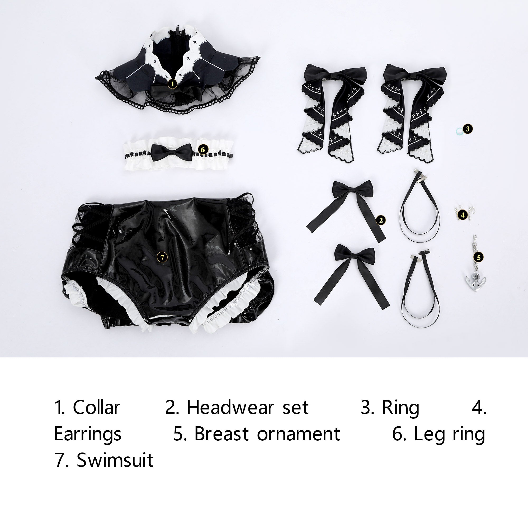 Pre-order Azur Lane HMS Formidable Black Swimsuit Cosplay Costumes