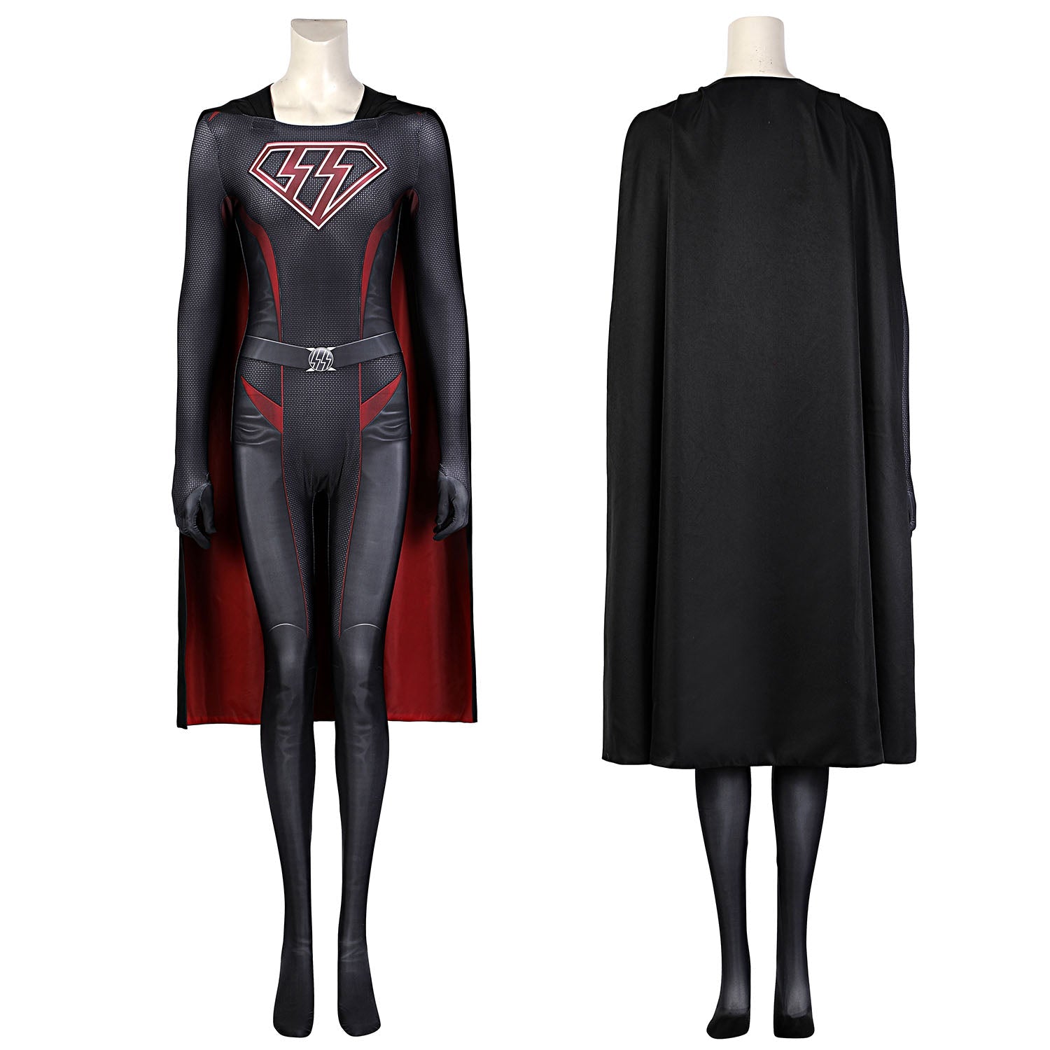 Overgirl Kara Zor-El Danvers Female Jumpsuit with Cloak Costumes