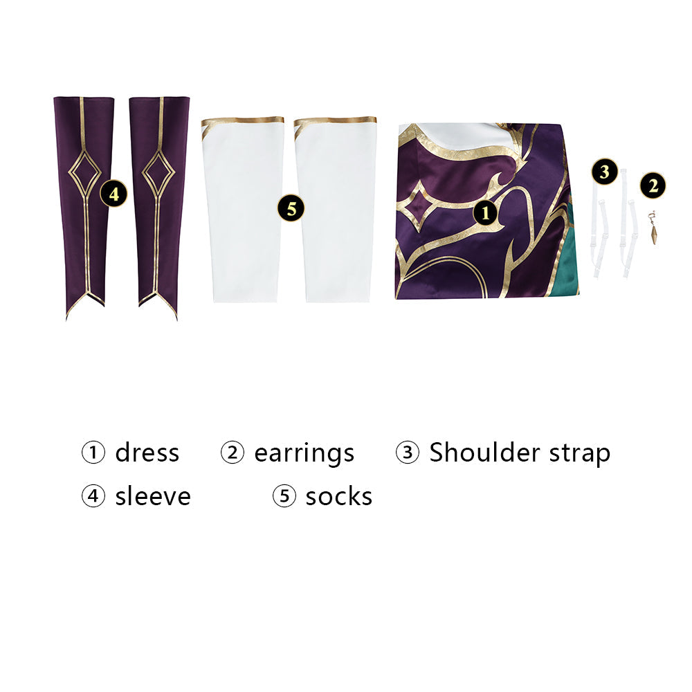 LOL Coven Morgana Premium Edition Female Cosplay Costumes
