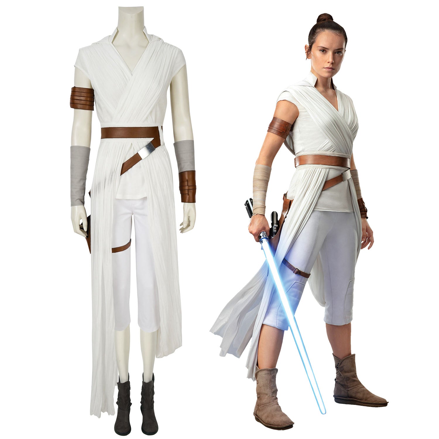 Star Wars 9 The Rise of Skywalker Rey Top Cosplay Costumes