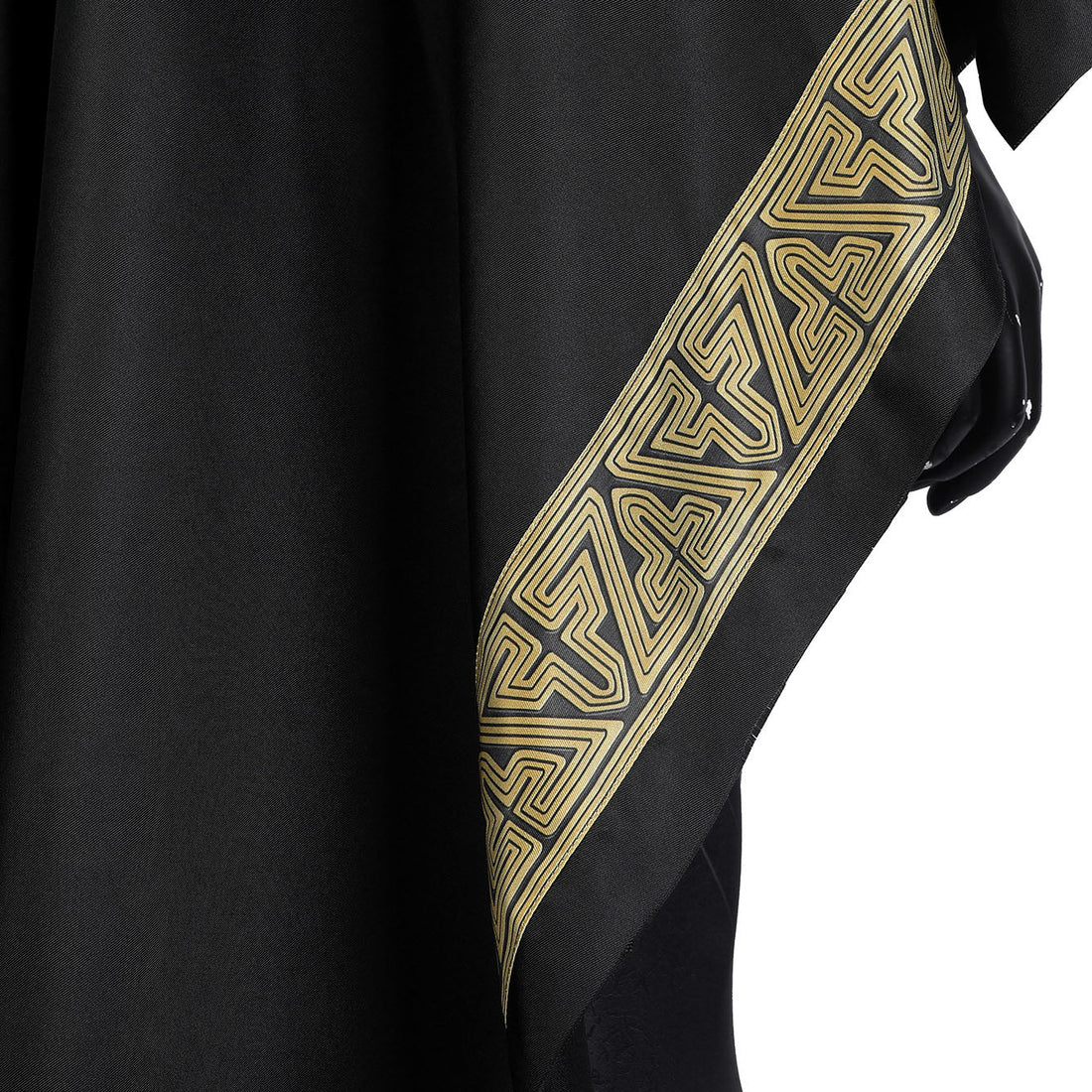 Comics Black Adam Male Jumpsuit with Hooded Cloak Costumes