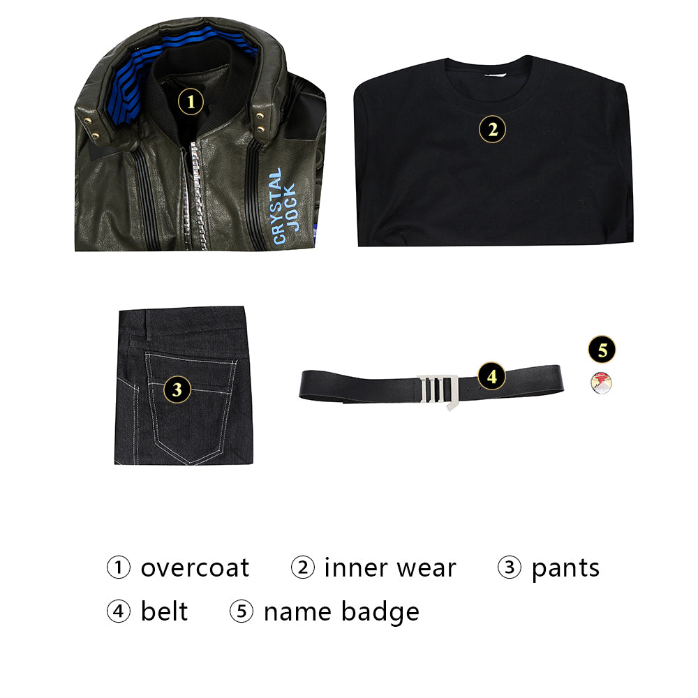 Cyberpunk 2077 V PU Leather Top Level Full Set Cosplay Costumes