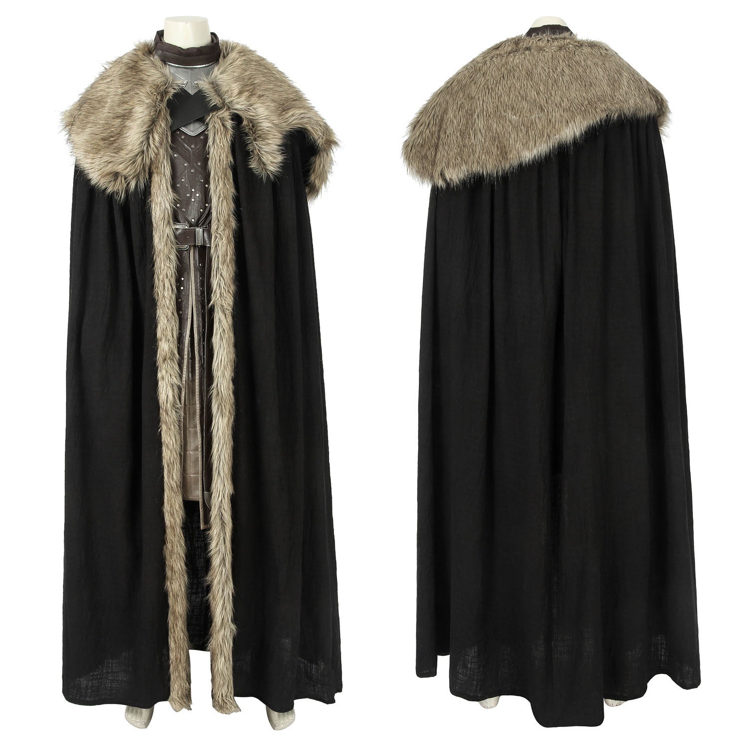 Game of Thrones Season 8 Jon Snow Male Leather Cosplay Costumes