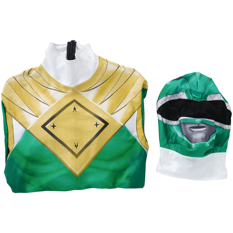 Mighty Morphin Power Rangers Yamato Tribe Knight Burai Green Costumes