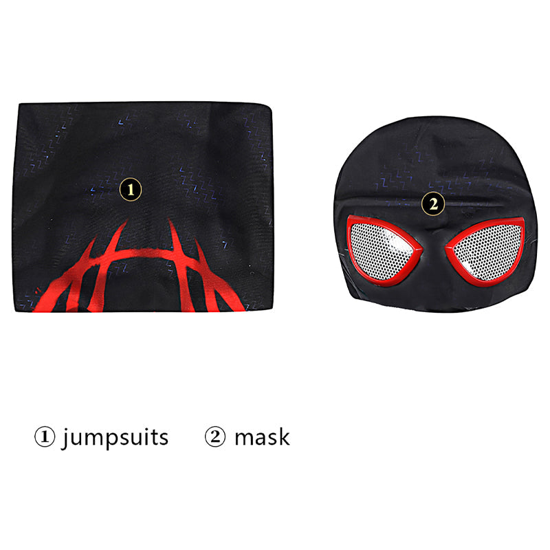Spider-Man Across The Spider-Verse Miles Morales Kids Jumpsuit Costumes