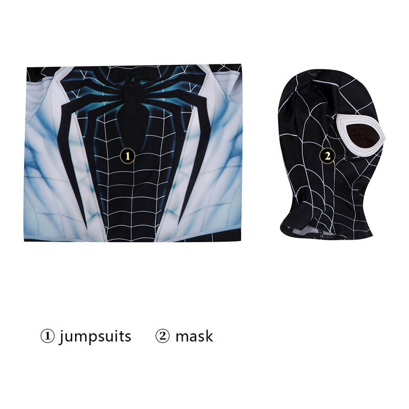 Spider-Man Negative Suit Jumpsuit Kids Cosplay Costumes