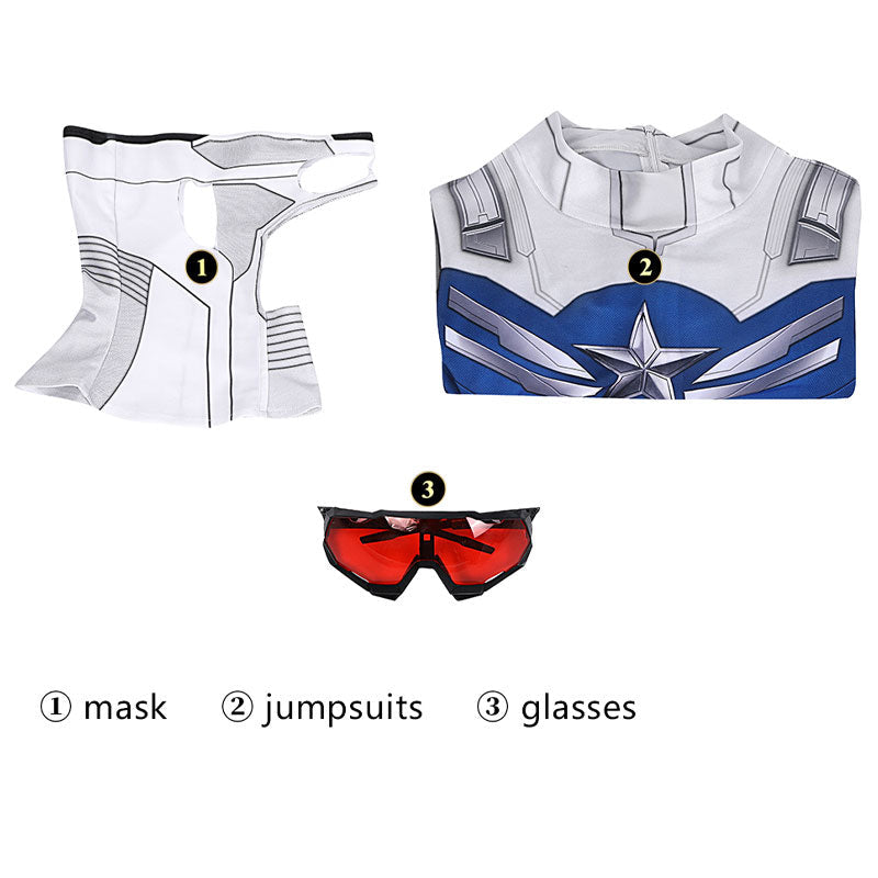 Captain America The Falcon and The Winter Soldier Sam Wilson Jumpsuit Costumes