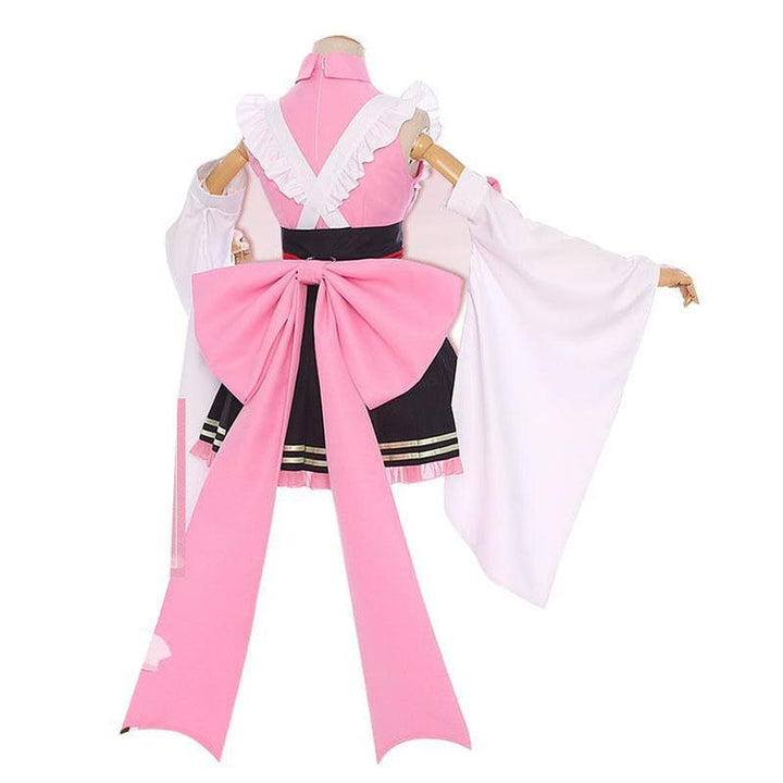 Demon Slayer Kanroji Mitsuri Kimono Maid Outfit Cosplay Costumes