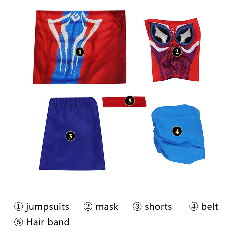 Spider-Man Across The Spider-Verse India Pavitr Prabhakar Jumpsuit Costumes