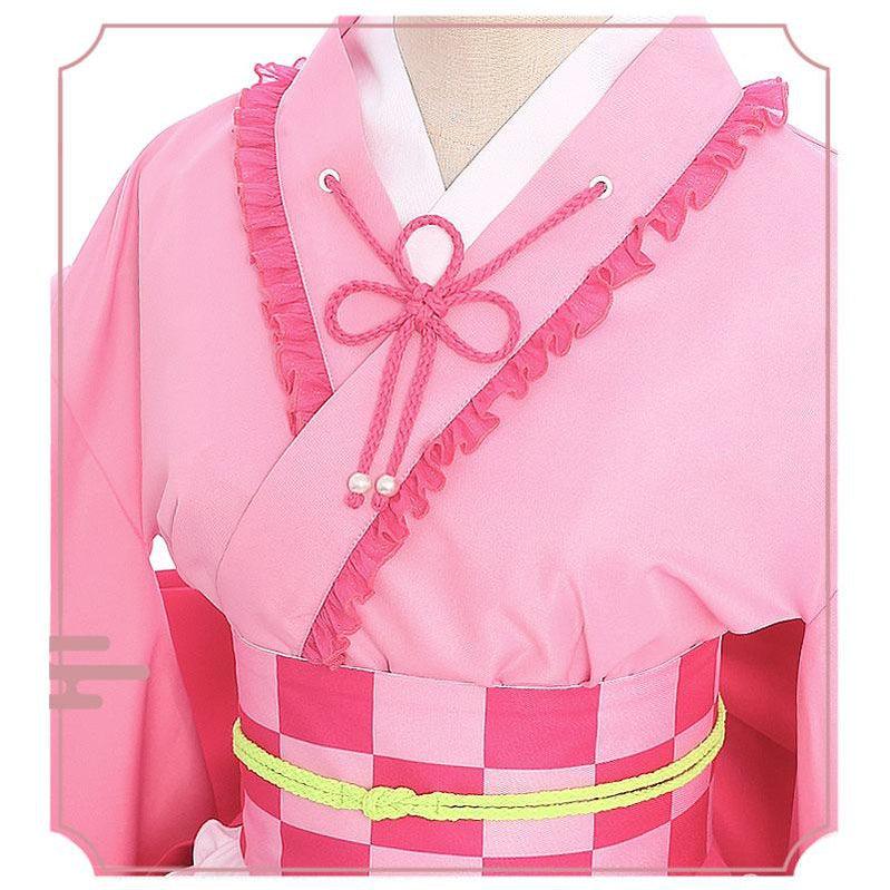 Demon Slayer Tsuyuri Kanawo Kimono Maid Outfit Cosplay Costumes