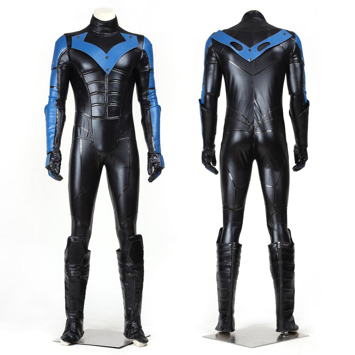 Batman Arkham City Nightwing Dick Grayson Fullset Top Cosplay Costumes