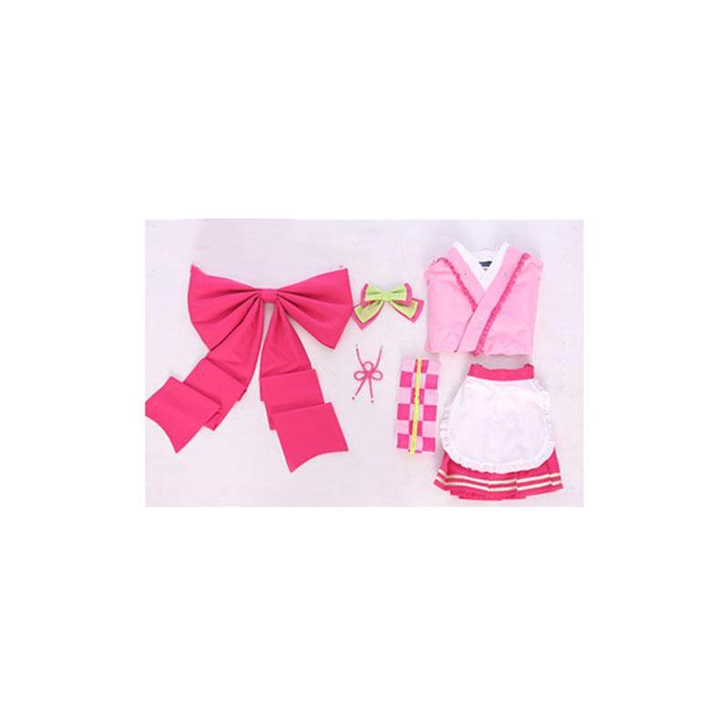 Demon Slayer Tsuyuri Kanawo Kimono Maid Outfit Cosplay Costumes