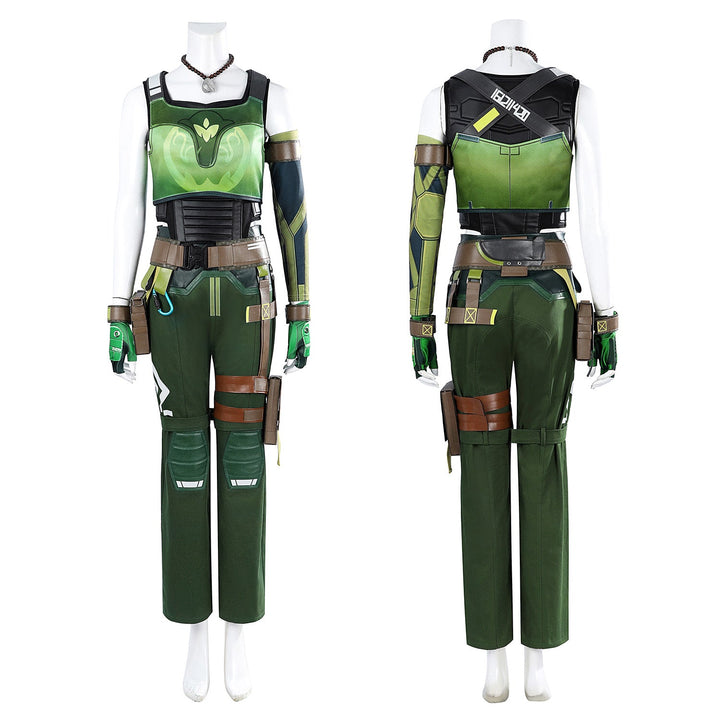 Valorant Skye Full Set Outfit Female Halloween Cosplay Costumes