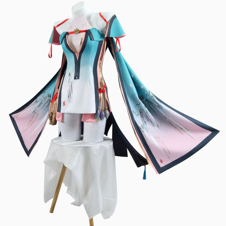 Game Wuthering Waves Zhezhi Full Set Outfit Cosplay Costumes
