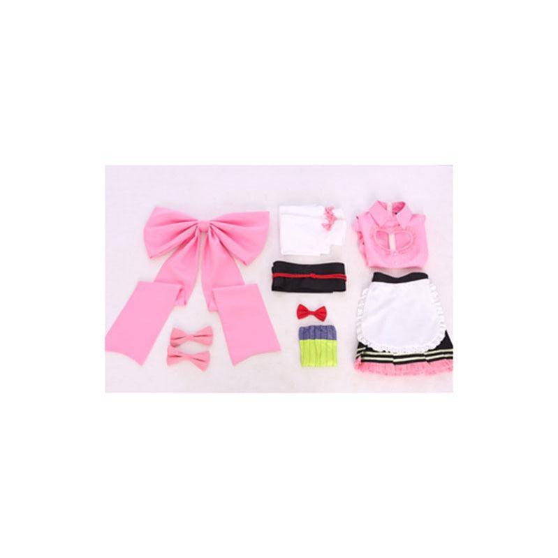 Demon Slayer Kanroji Mitsuri Kimono Maid Outfit Cosplay Costumes