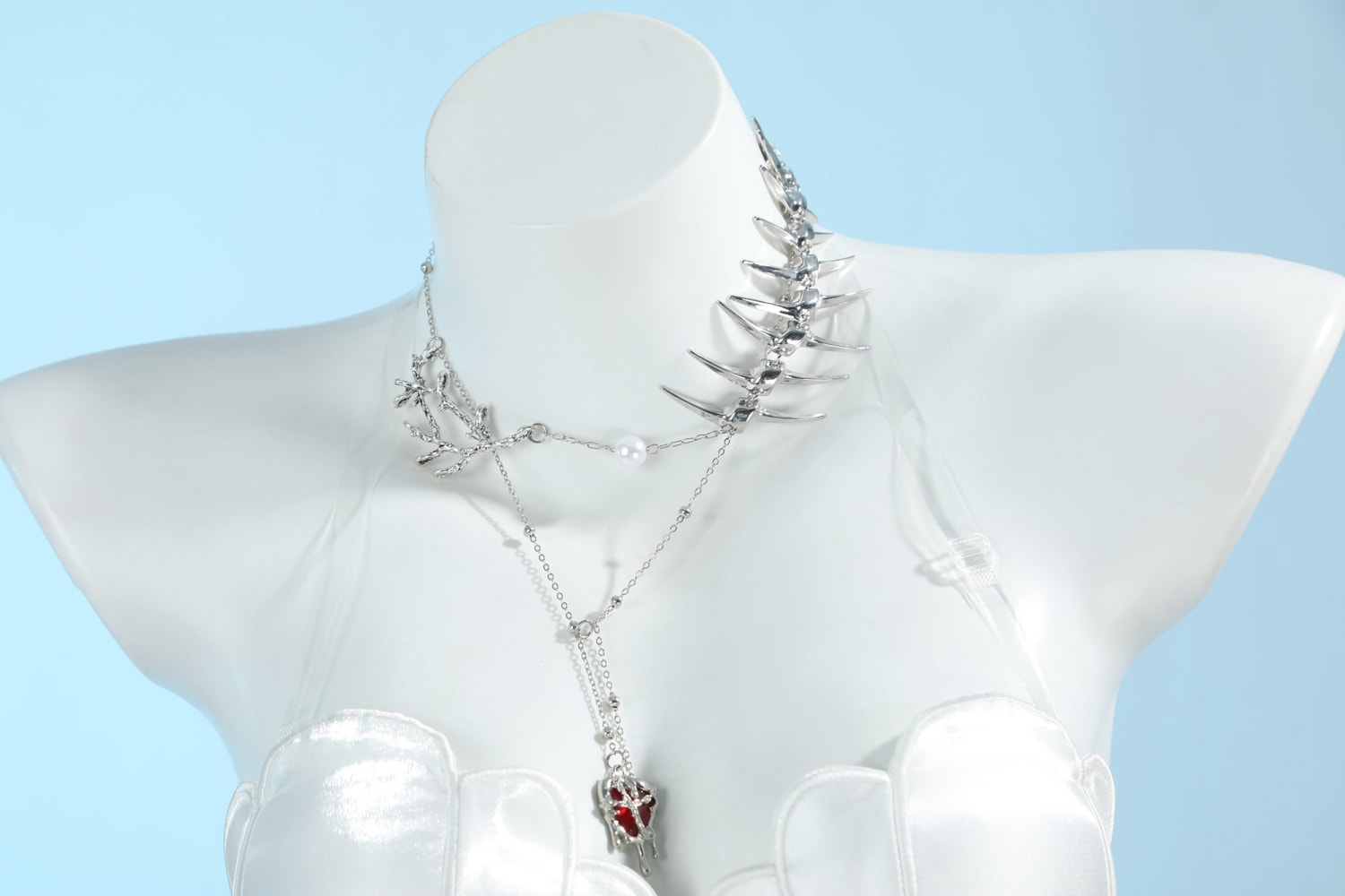 Pre-order Path to Nowhere L.L. Interlude White Dress Top Level Cosplay Costumes