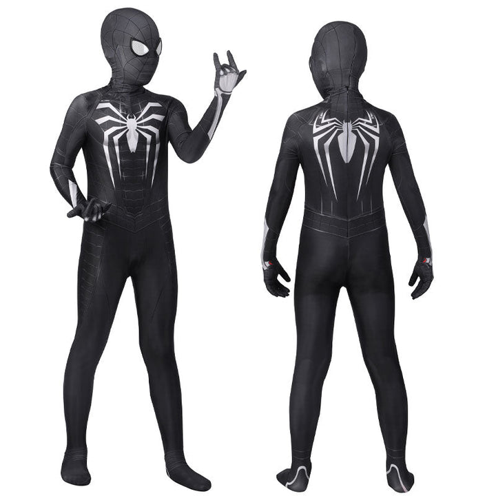 Spider-Man PS5 Miles Morales Symbiote Suit Kids Jumpsuit Costumes