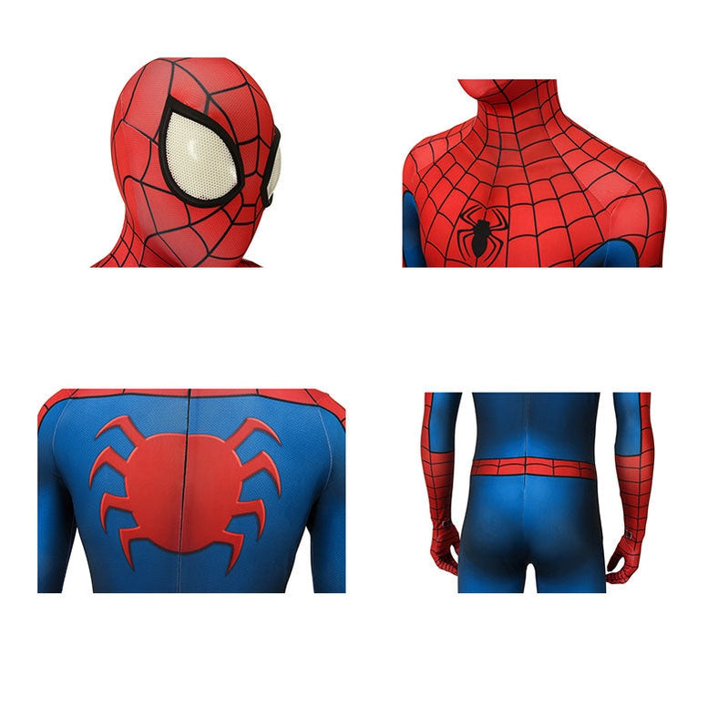 Spider-Man Elastic Force Jumpsuit Cosplay Costume with Headgear