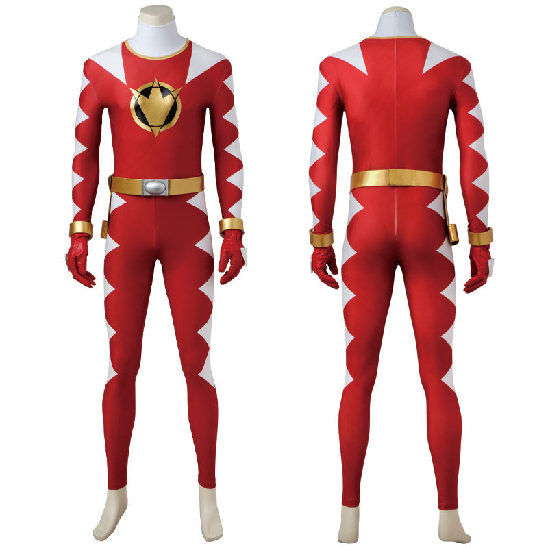 Mighty Morphin Power Rangers Abare Max Ryouga Hakua Abare Red Costumes