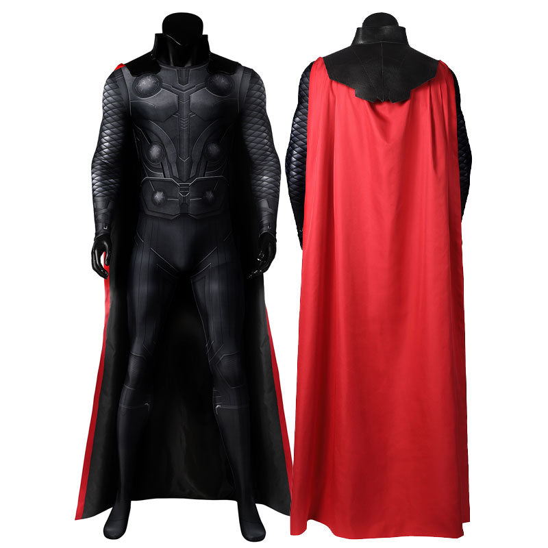 Avengers Infinity War Thor Jumpsuit with Cloak Cosplay Costumes