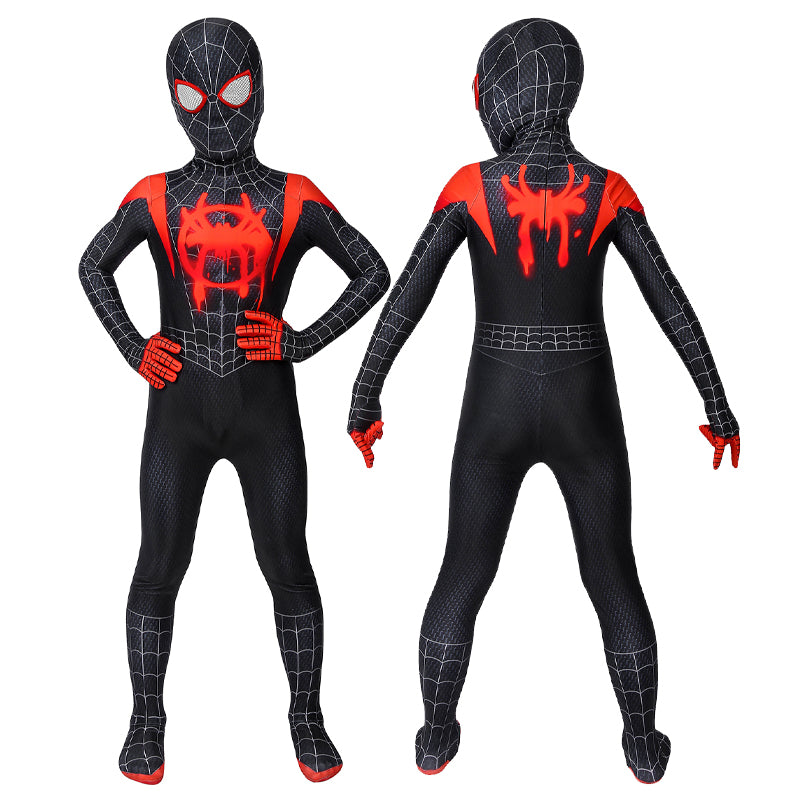Spider-Man Into the Spider-Verse Miles Morales Kids Jumpsuit Costumes