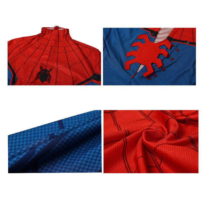 Spider-Man Homecoming Peter Parker Jumpsuit with Bracers Cosplay Costume
