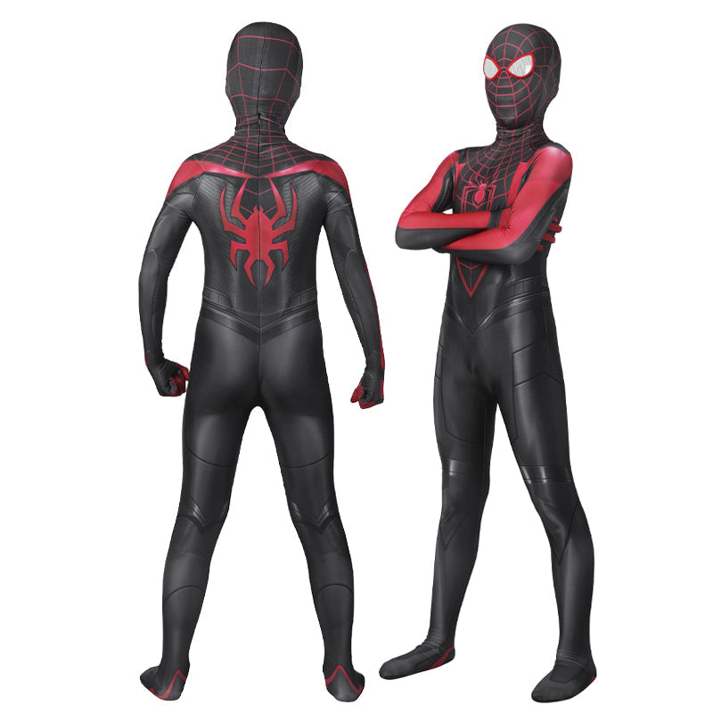 Spider-Man PS5 2 Miles Morales Kids Jumpsuit Cosplay Costumes