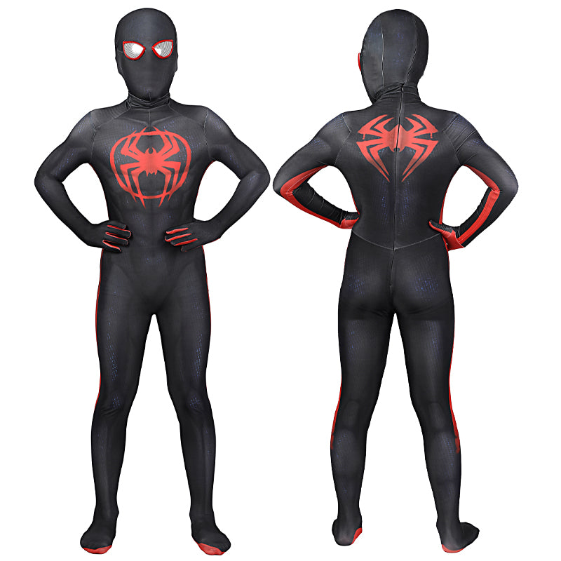 Spider-Man Across The Spider-Verse Miles Morales Kids Jumpsuit Costumes