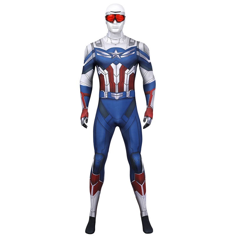 Captain America The Falcon and The Winter Soldier Sam Wilson Jumpsuit Costumes
