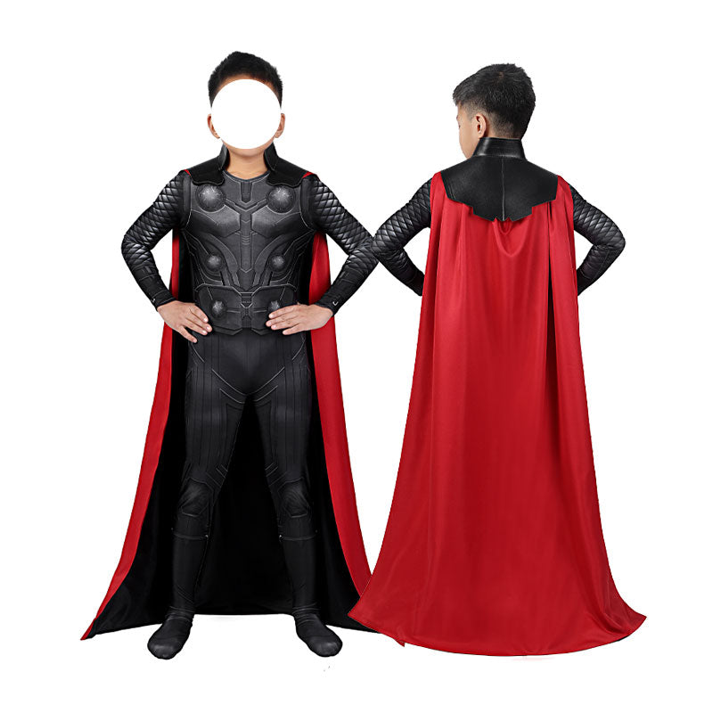 Avengers Infinity War Thor Kids Jumpsuit with Cloak Cosplay Costumes