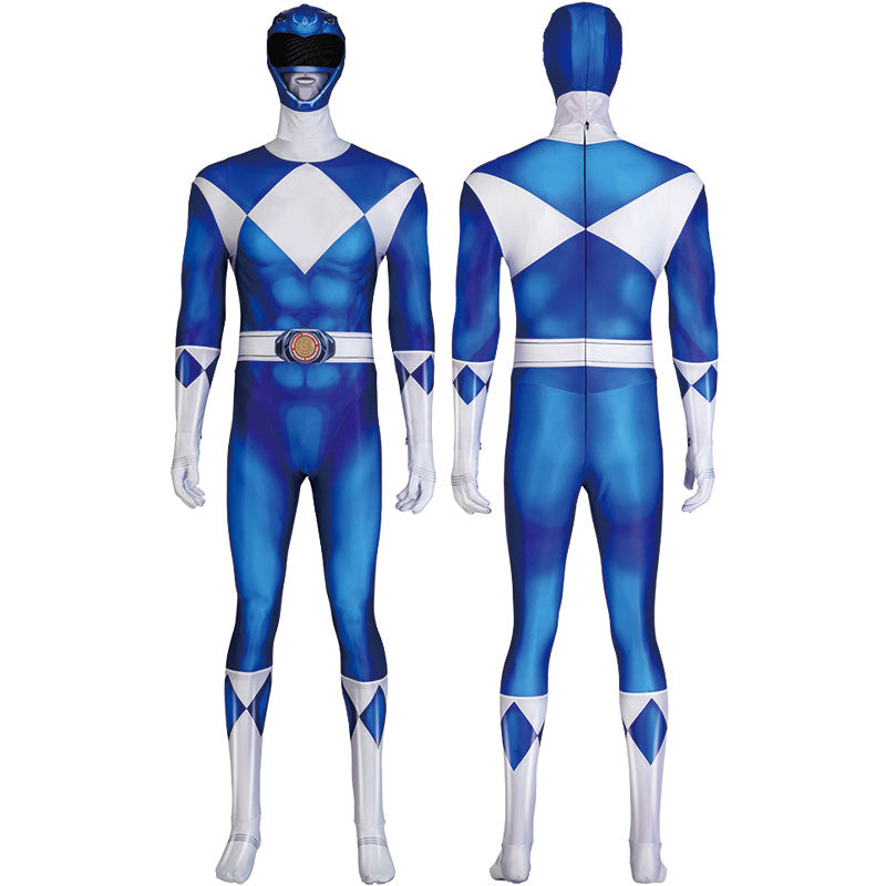 Mighty Morphin Power Rangers Etoffe Tribe Knight Dan Blue Cosplay Costumes