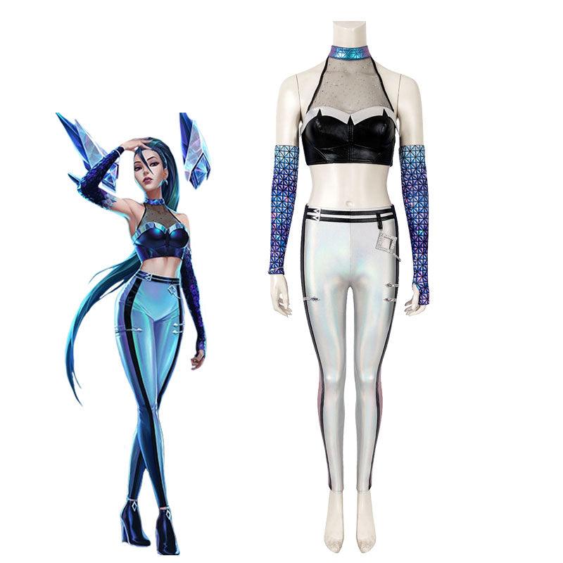 Game LOL KDA ALL OUT Kaisa Fullset Cosplay Costumes