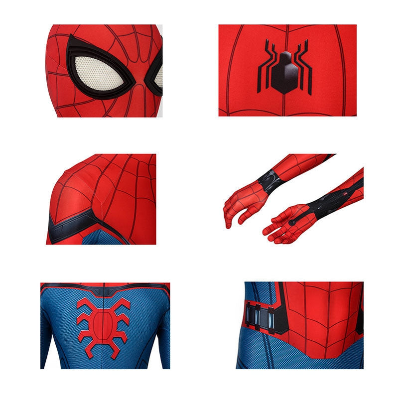 Spider-Man Far From Home Peter Parker Jumpsuit Cosplay Costume