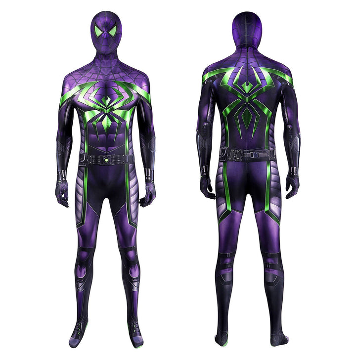 Marvel's Spider-Man Miles Morales Purple Reign Suit Male Jumpsuit Costumes