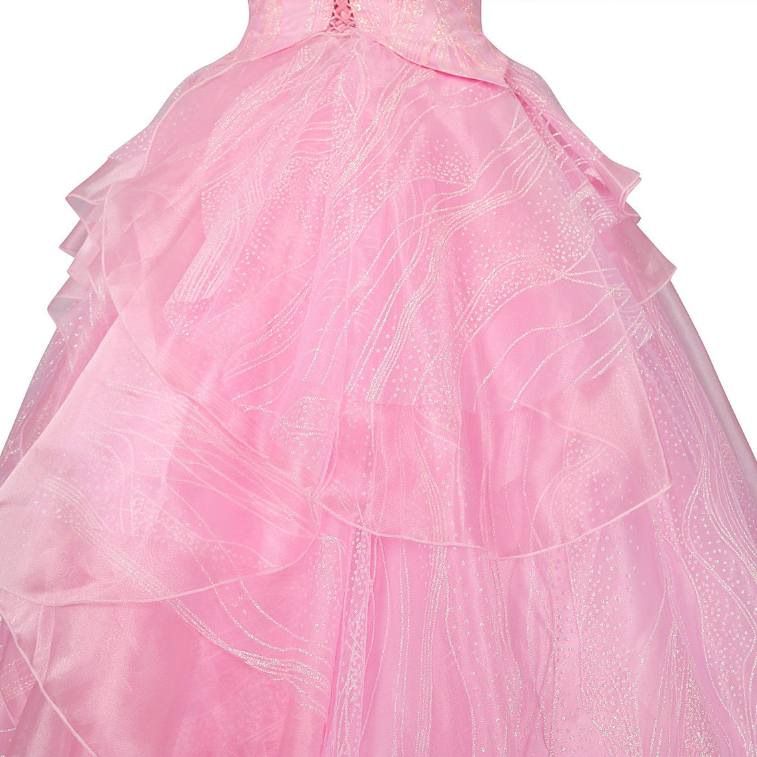 Wicked Part One Galinda Female Dress with Crown Cosplay Costumes