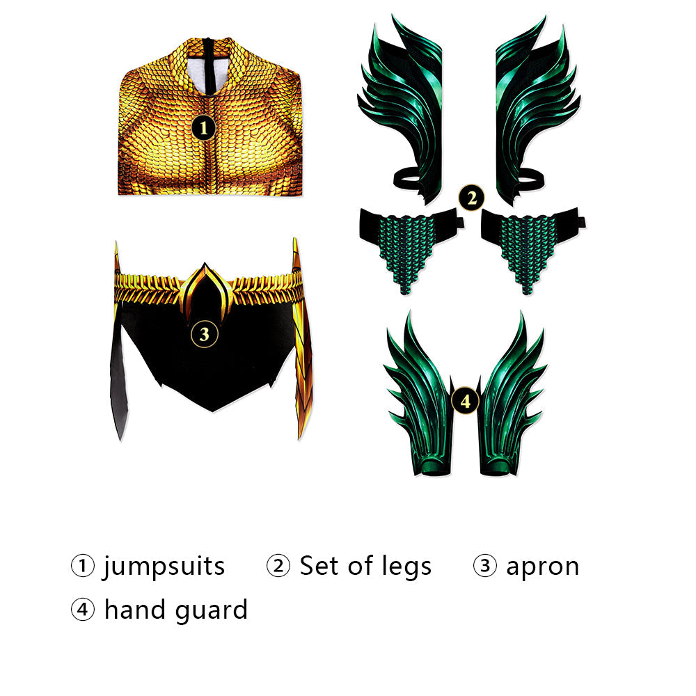 Aquaman 2 The Lost Kingdom Arthur Curry Male Jumpsuit Costumes