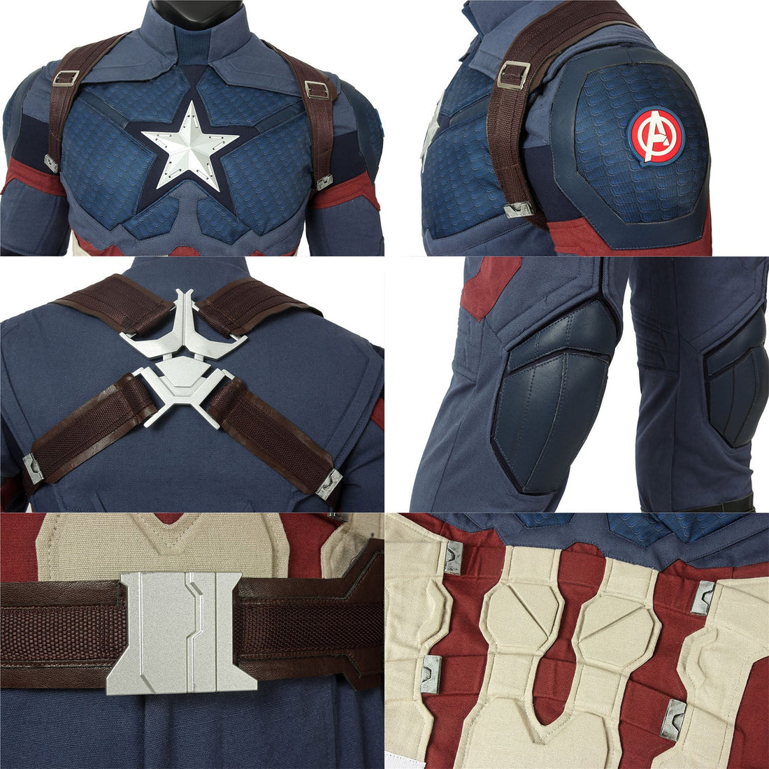 Avengers 4 Endgame Captain America Steve Rogers Top Cosplay Costumes