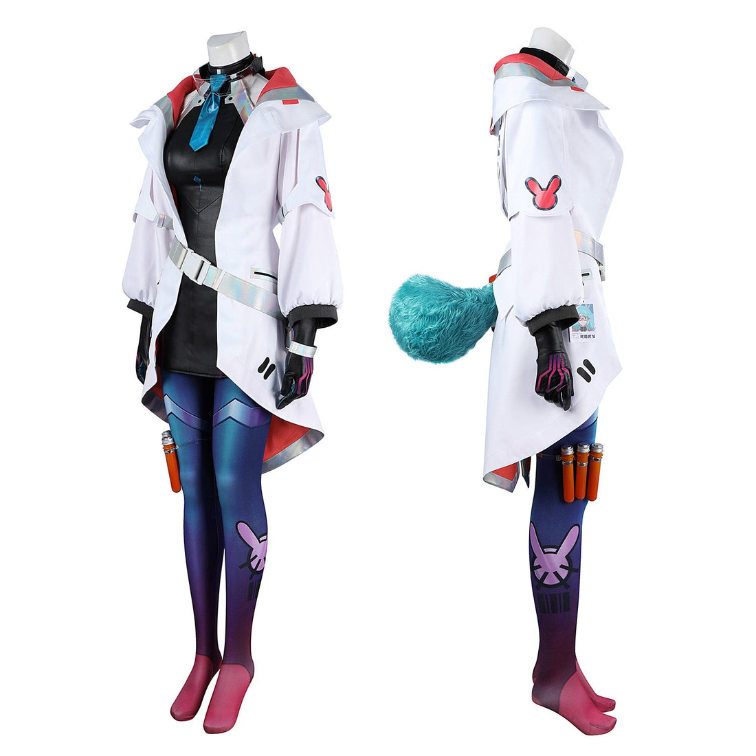 LOL Battle Bunny Aurora Full Set Outfit Female Cosplay Costumes