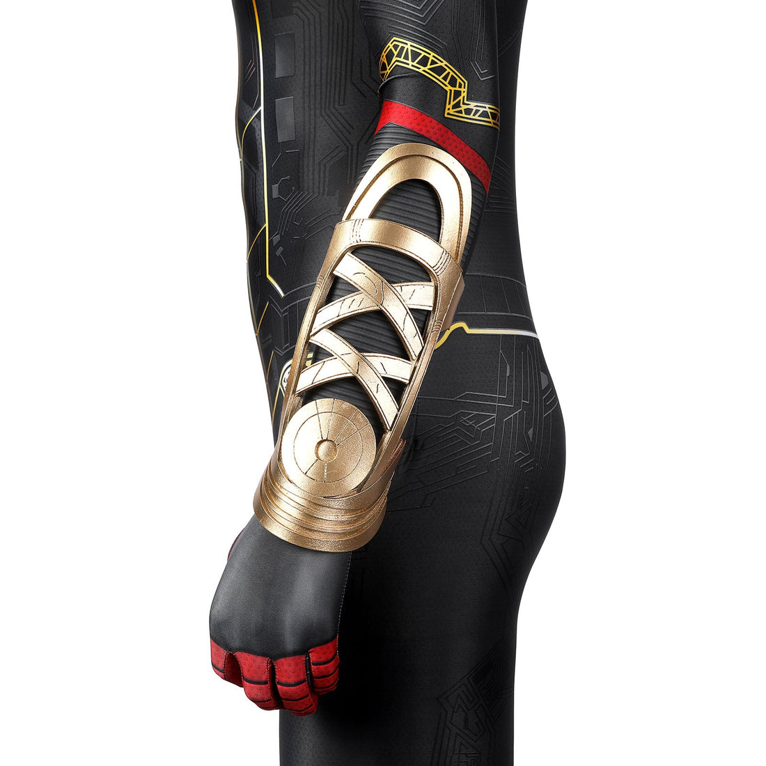 Spider-Man 3 No Way Home Peter Parker Black Gold Suit Jumpsuit Costumes