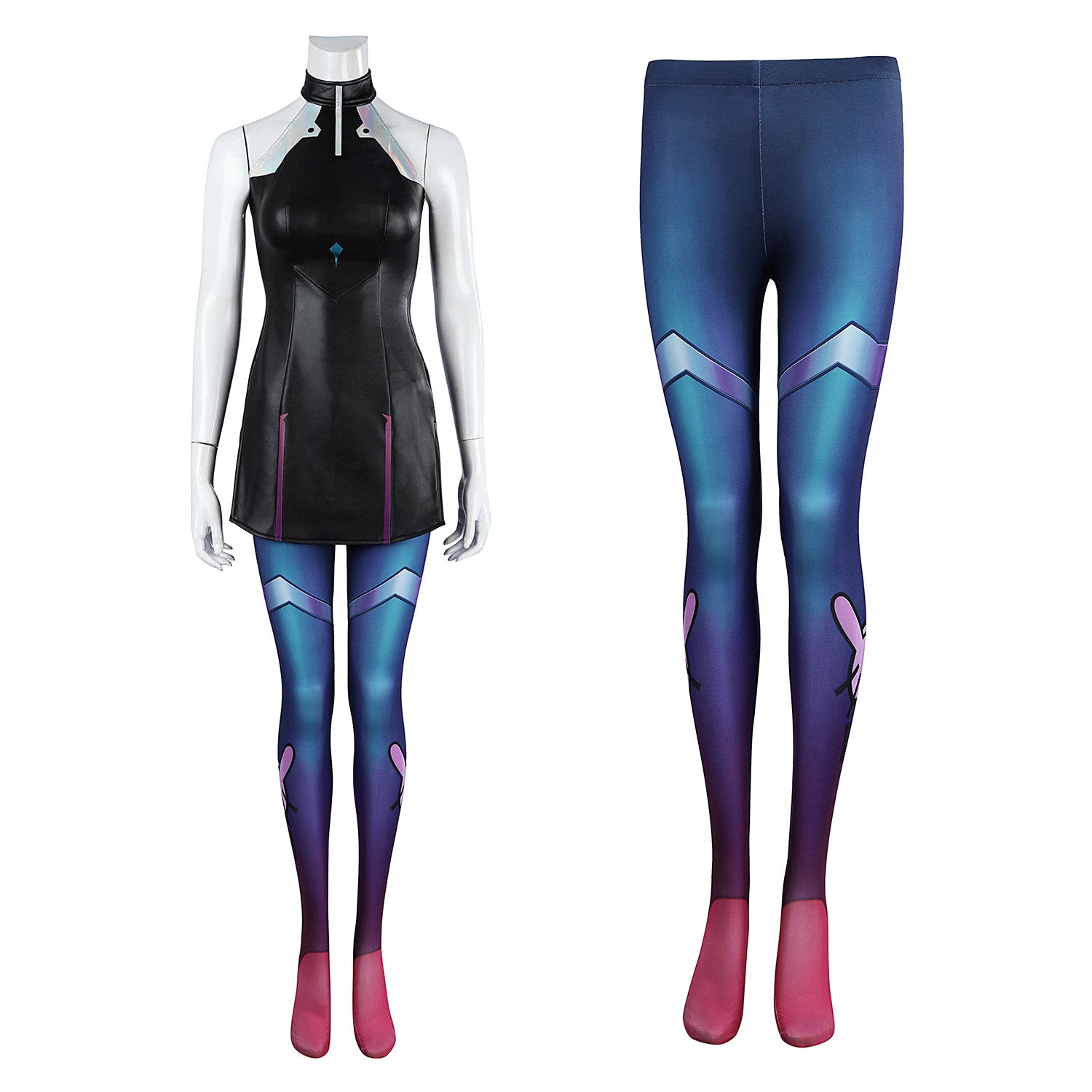 LOL Battle Bunny Aurora Full Set Outfit Female Cosplay Costumes