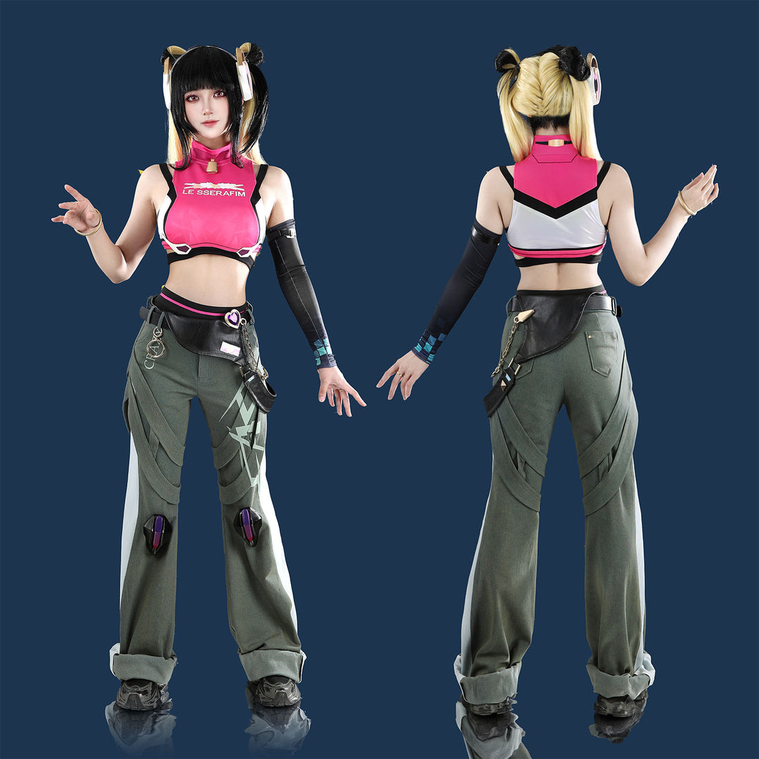 Overwatch 2 Juno X LE SSERAFIM FEARLESS Female Cosplay Costumes