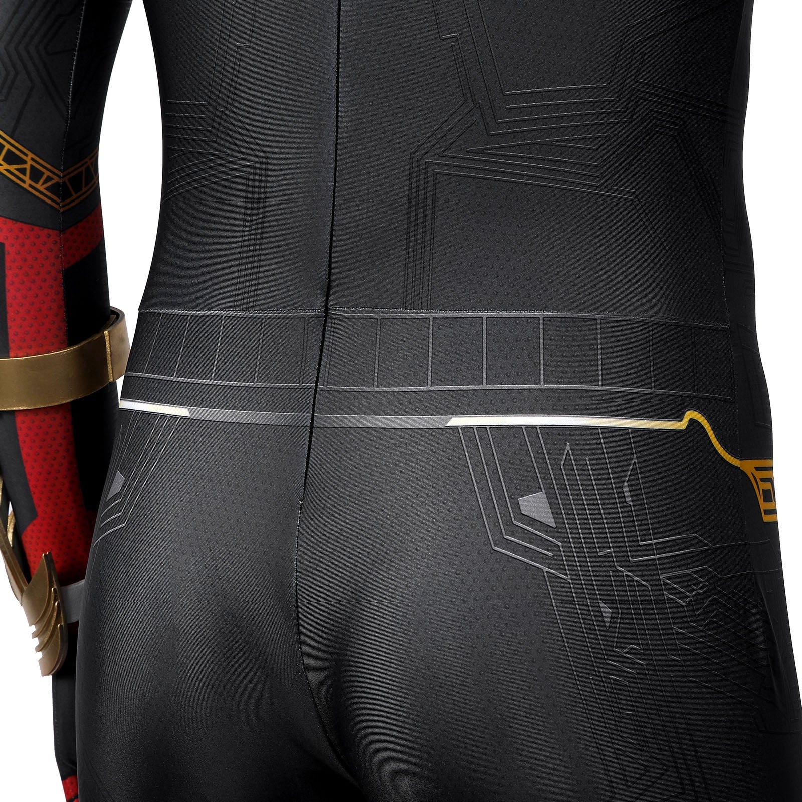 Spider-Man 3 No Way Home Peter Parker Black Gold Suit Jumpsuit Costumes