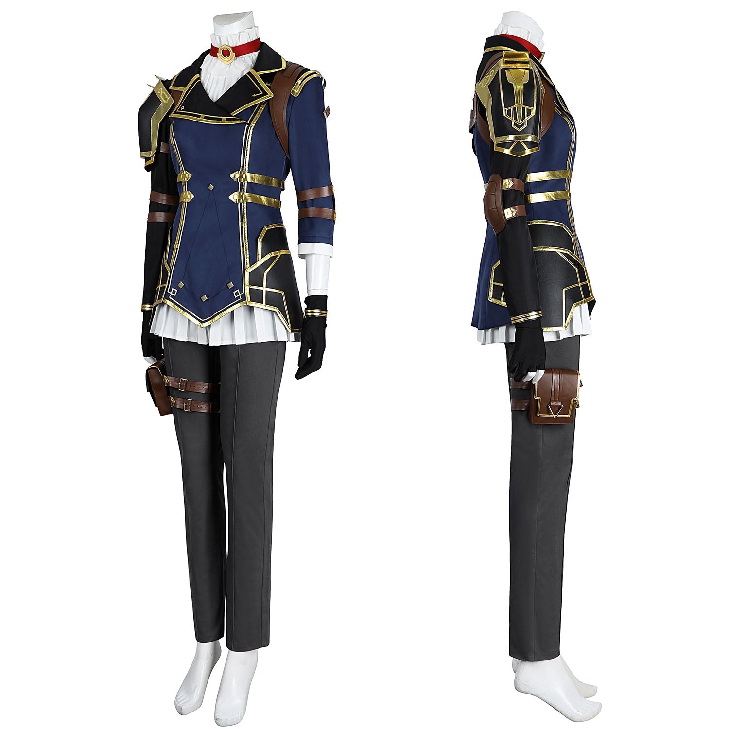 LOL Arcane 2 Caitlyn Kiramman Female Top Level Cosplay Costumes
